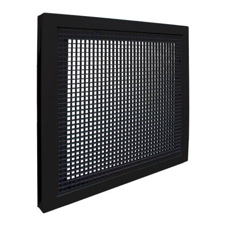 American Louver/Plasticade American Louver Stratus Plastic Return Filter Grille, 20" Square Duct, T-grid, Black STR-ERFG-BK